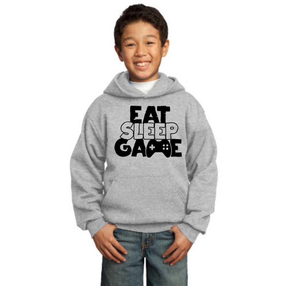 Eat, Sleep, Game Gaming Youth Hoodie